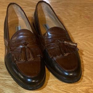 Johnston & Murphy Brown Leather Tassel Loafers